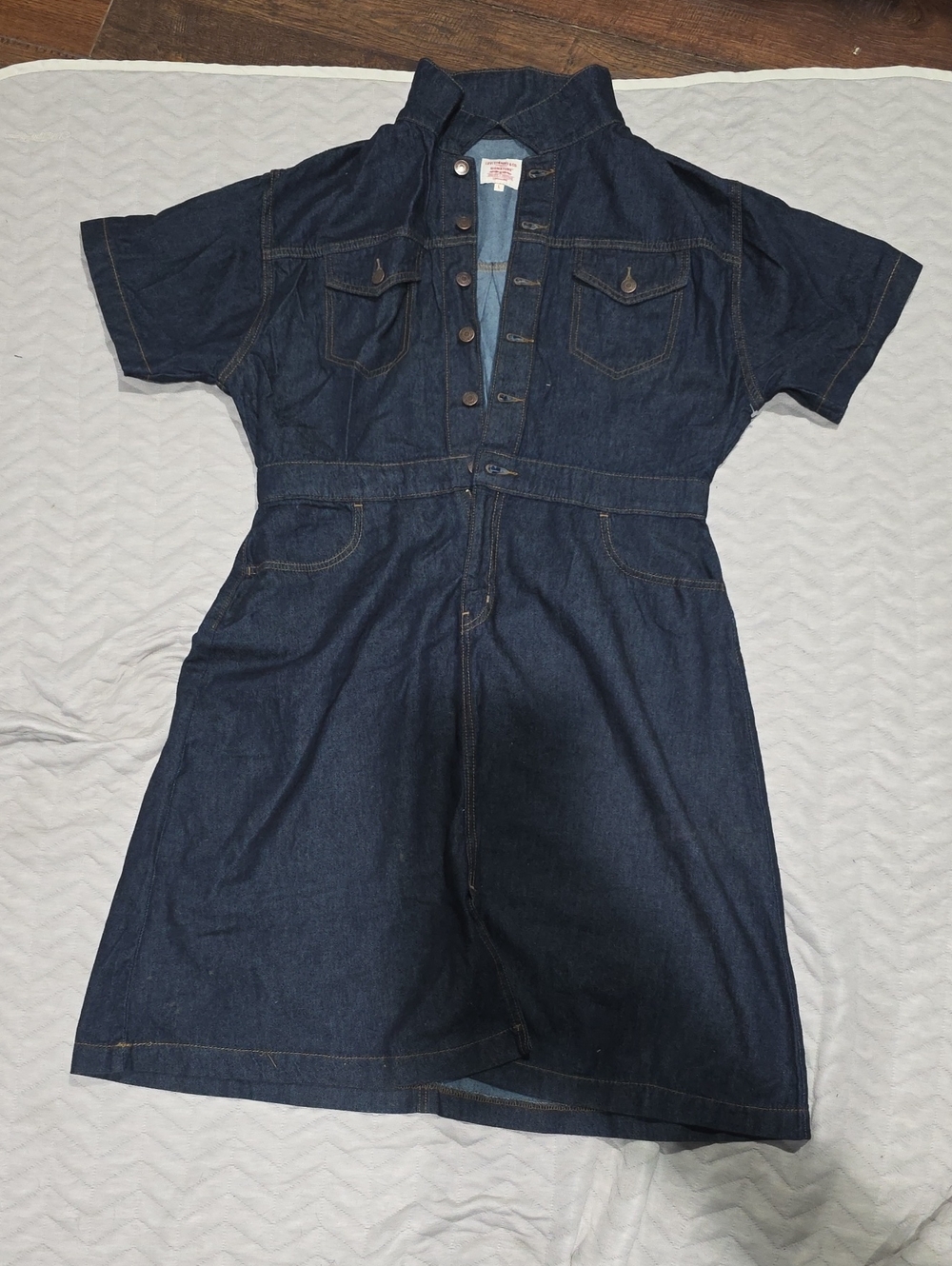 Levi's Dark Blue Denim Kids Jumpsuit Romper